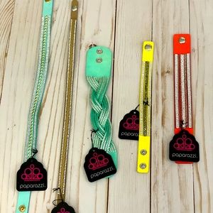 5 Paparazzi snap bracelets. Brand new never worn.